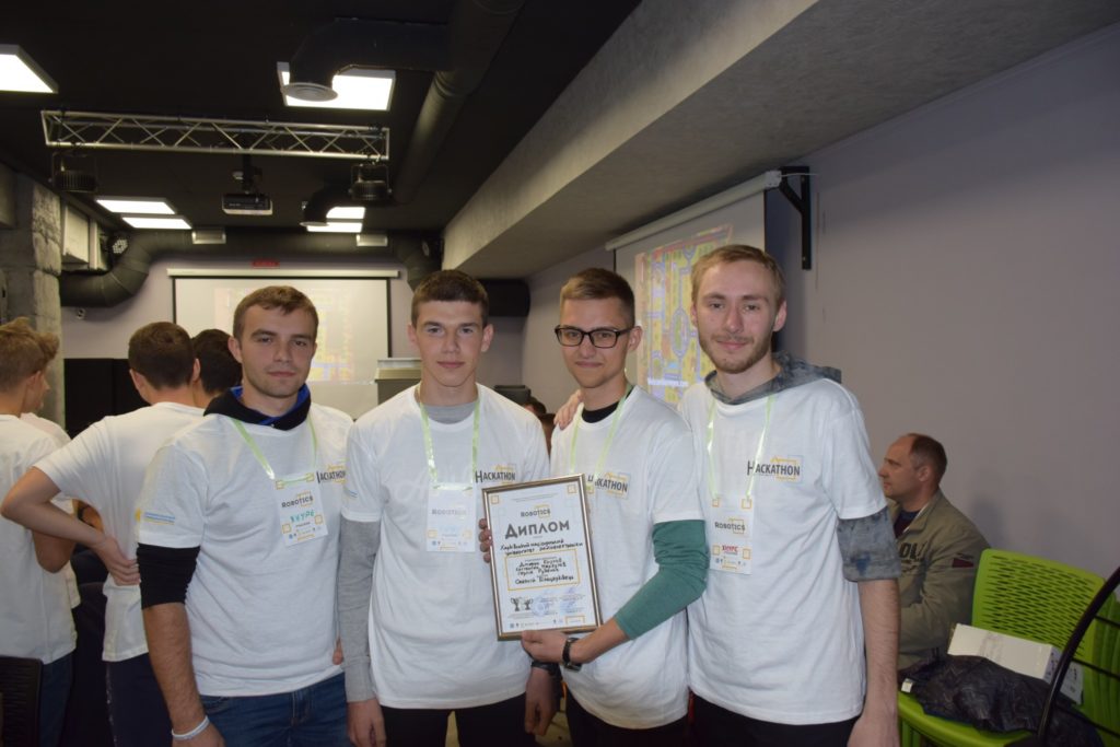 The team of the MTS Department of KNURE took second place in the IT-scout hackathon in the Smart City robotics in the city of Vinnitsa