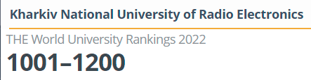 NURE entered The World University Rankings