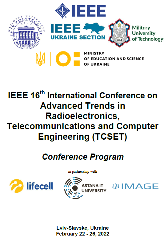 Teachers of the department took part in the 16th international conference IEEE TCSET’2022